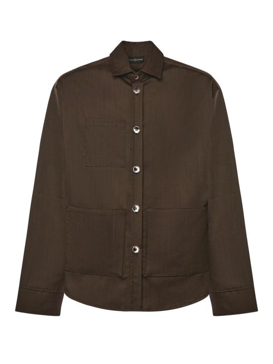 25FW 줄리아노 갈리아노 긴팔 셔츠 TOBHIAS BRONZO Brown