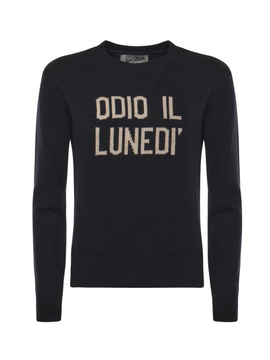 25FW 세인트바쓰 스웨터 QUE0010 04101I Black