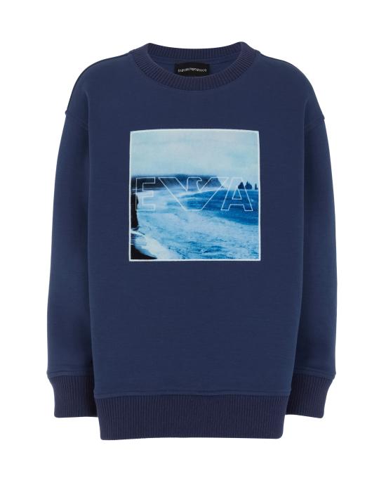 25FW [키즈] 알마니 패딩 EB000781 AF10126 UB130 Blue