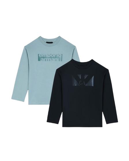 25FW [키즈] 알마니 티셔츠 EB000726 AF16162 MB319 MultiColour