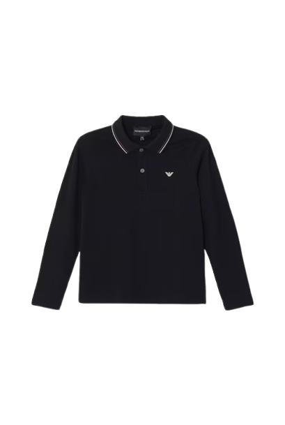 25FW [키즈] 알마니 폴로 셔츠 8N4FB5 1JPTZ0 UB118 Blue