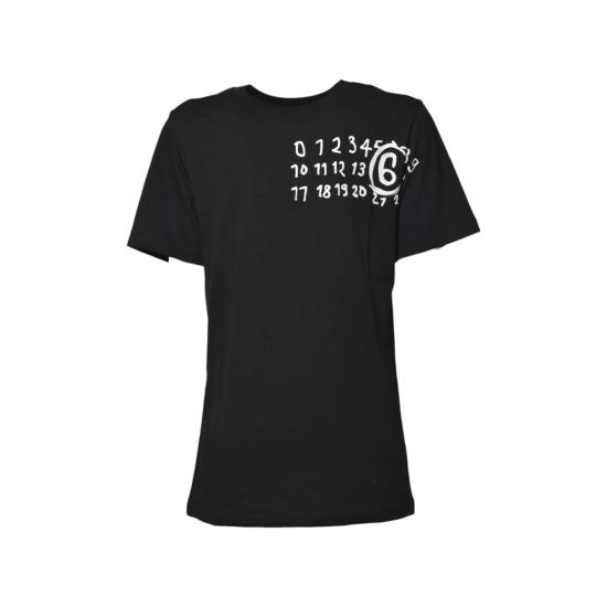 25FW [키즈] MM6 메종마르지엘라 티셔츠 M60897MM02Y M6900 Black