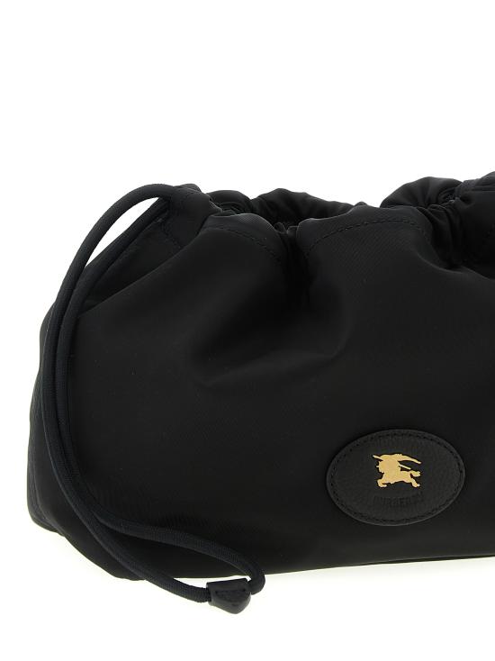 25FW 버버리 홀스슈 드로스트링 클러치 백 8111317BLACK Black - BURBERRY