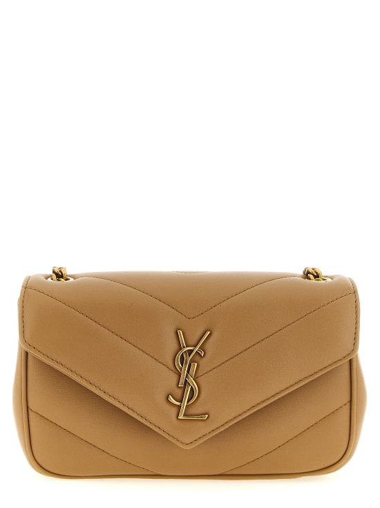 26FW 생로랑 루루 미니 램스킨 821749AAEAX2357 Beige