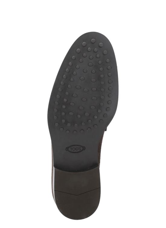 25FW 토즈 스탬프 모노그램 스웨이드 로퍼 XXM0ZF0Q920RE0 S800 Brown - TODS