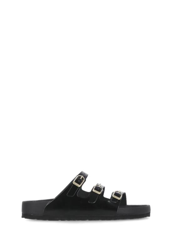 25FW 버켄스탁 샌들 1029385 FLORIDA DBUCKLE EXQUISITESHINE Black