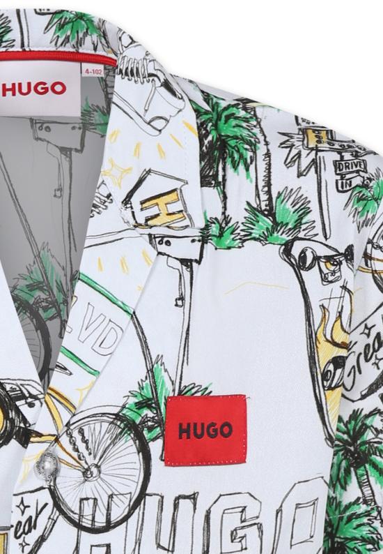 25SS [키즈] 휴고보스 탑 G00347 10P WHITE - HUGO BOSS