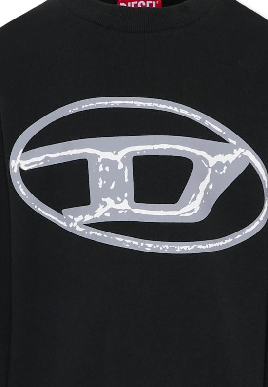 25FW [키즈] 디젤 니트/스웻셔츠 J02488 KYAQK K900 BLACK - DIESEL