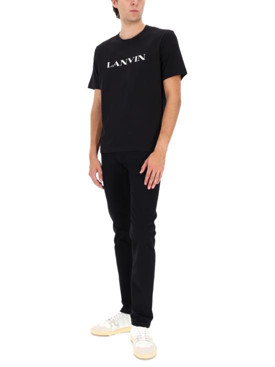 25FW 랑방 반팔 티셔츠 RM TS0012 J300 H2510 BLACK - LANVIN