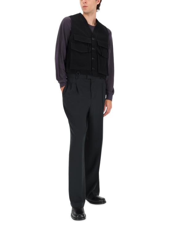 25FW 르메르 유틸리티 버튼 베스트 OW1162 LF1457BK999 BLACK - LEMAIRE