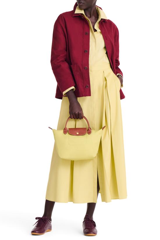 26SS 롱샴 르 플리아쥬 오리지널 핸드백 S L1621089 244 Pistacchio - LONGCHAMP