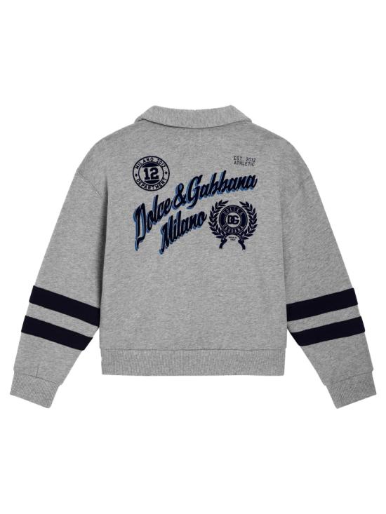 25FW [키즈] 돌체앤가바나 풀오버 L4JWMAK G7PCSS8290 GREY - DOLCE & GABBANA