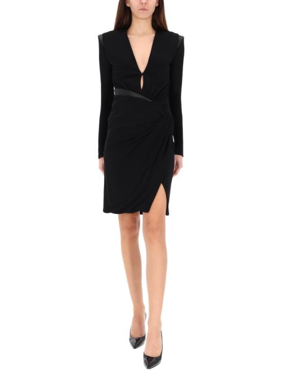 25FW 베르사체 미디 원피스 1021623 1A144751B000 BLACK - VERSACE