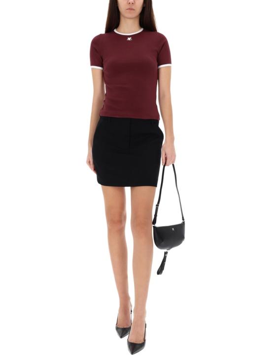 25FW 쿠레쥬 탑 125JTS017J S0203B213 BORDEAUX - COURREGES