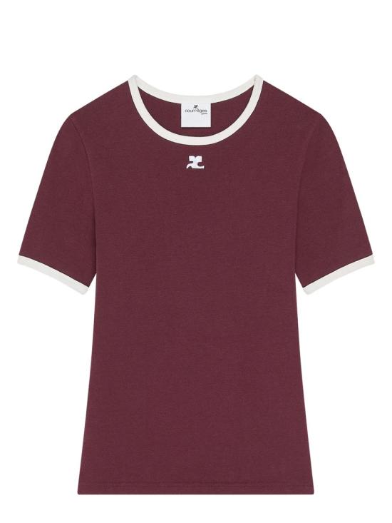 25FW 쿠레쥬 탑 125JTS017J S0203B213 BORDEAUX