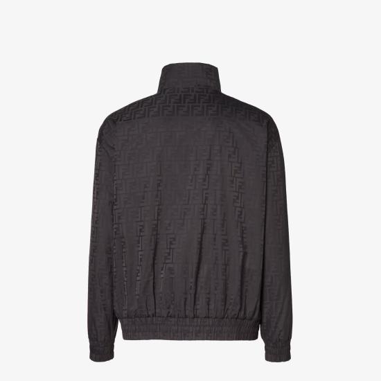 25FW 펜디 FF 자카드 지퍼 보머 재킷 FAA951 ATN9F0GME BLACK - FENDI