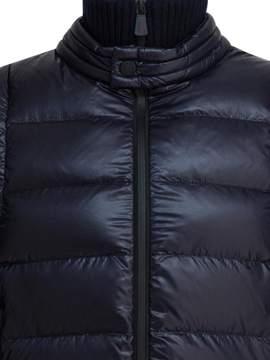 25FW 몽클레어 패딩 집업 니트 가디건 9B00009 M1122771 BLUE - MONCLER
