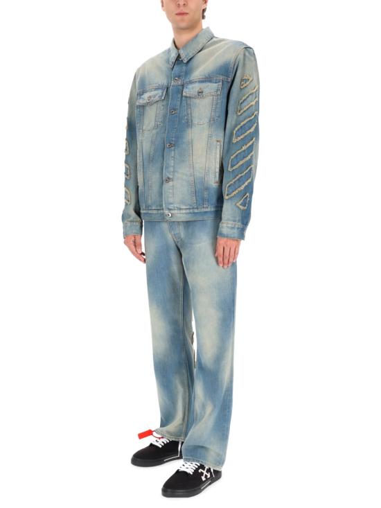 25FW 오프화이트 긴팔 셔츠 OMYE09B F25DEN0014141 DENIM - OFF WHITE