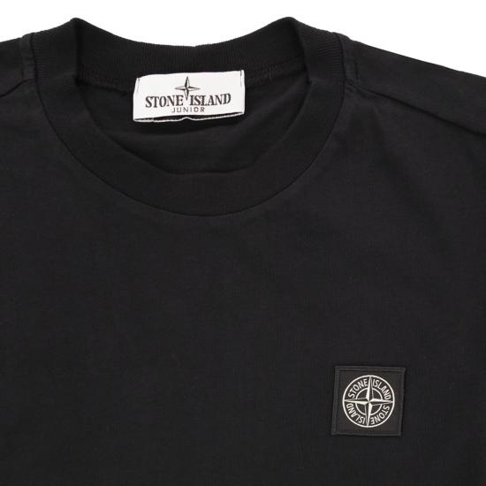 25FW [키즈] 스톤 아일랜드 티셔츠 K2S162100003 BLACK - STONE ISLAND