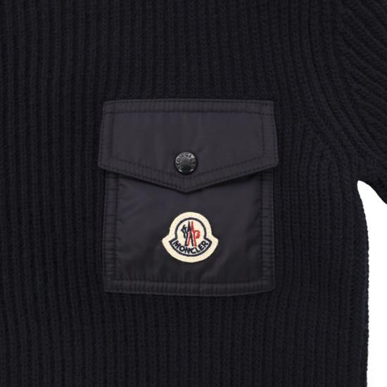 25FW [키즈] 몽클레어 니트/스웻셔츠 K29549C00010 NAVY - MONCLER