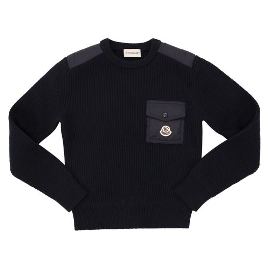 25FW [키즈] 몽클레어 니트/스웻셔츠 K29549C00010 NAVY