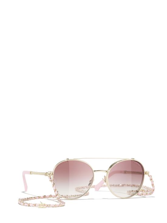 26FW 샤넬 선글라스 CH4291 C489SB PALE GOLD - CHANEL