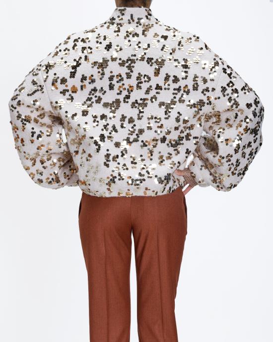 25FW 제니 봄버 자켓 79AAS968 N0629 842 cement MULTICOLOR - GENNY