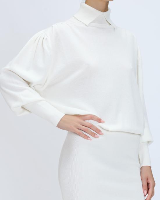 25FW 제니 숏 원피스 79AAF836 CMX45 021 cloud dancer BIANCO - GENNY