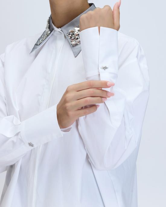 25FW 제니 셔츠 79AAL645 N0086 003 white BIANCO - GENNY