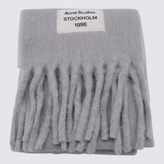 25FW 아크네 스튜디오 바이컬러 알파카 스카프 CA0343AO6 GREY LIGHT DOM - ACNE STUDIOS