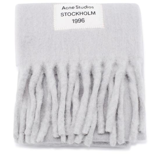 25FW 아크네 스튜디오 바이컬러 알파카 스카프 CA0343AO6 GREY LIGHT DOM