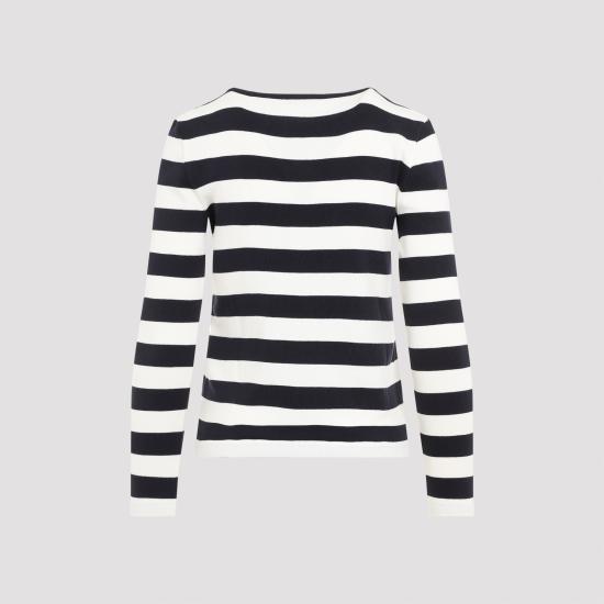 25FW 셀린느 긴팔 티셔츠 2X47NA04007YC NAVY CREAM DOM - CELINE