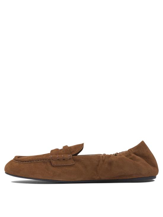 26SS 미우미우 루슈 스웨이드 로퍼 5D341E008F0316 F D005 Brown - MIU MIU