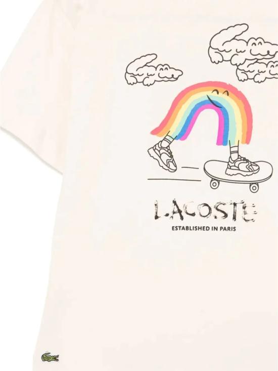 25SS [키즈] 라코스테 티셔츠 TJ8432K XFJ IVORY - LACOSTE