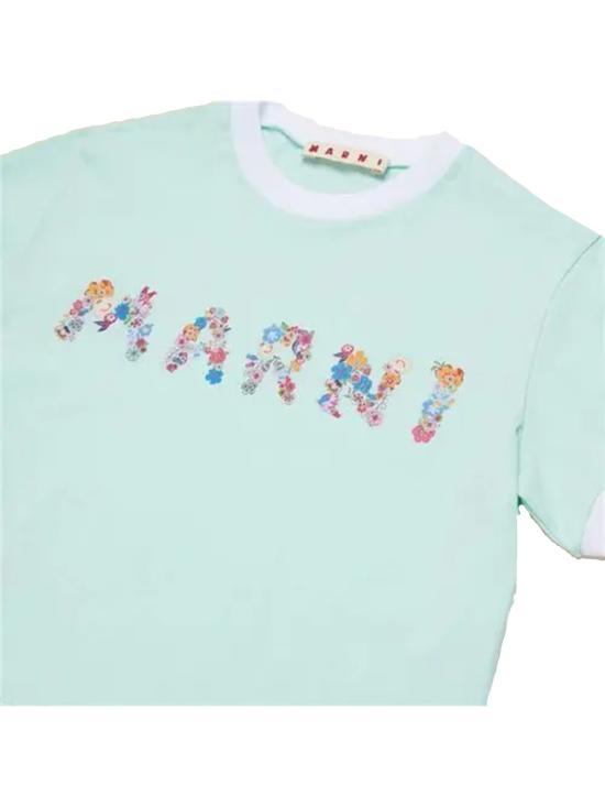 25SS [키즈] 마르니 티셔츠 M01428K M00HZ0M851 BABY BLUE - MARNI