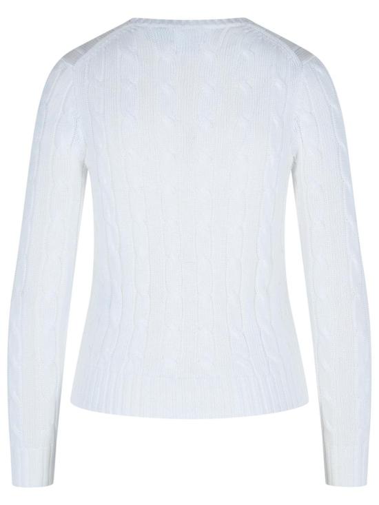 26SS 폴로 랄프로렌 폴로 자수 케이블 니트 스웨터 211971869007 WHITE - POLO RALPH LAUREN