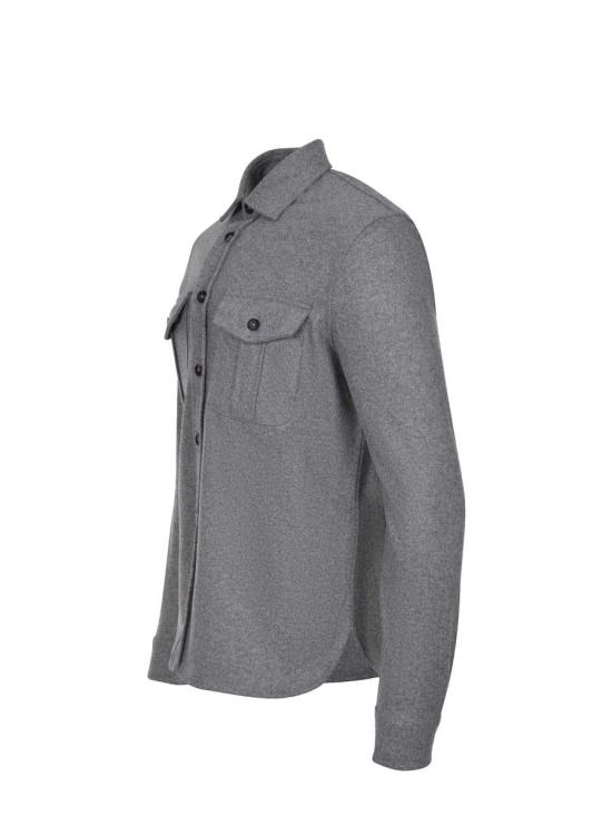 25FW 필리포 드 로렌티스 긴팔 셔츠 CAMLMILWCFELT 930 GREY - FILIPPO DE LAURENTIIS