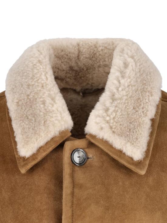 25FW 아미 시어링 버튼 재킷  UJK837 LH0057280 BROWN - AMI