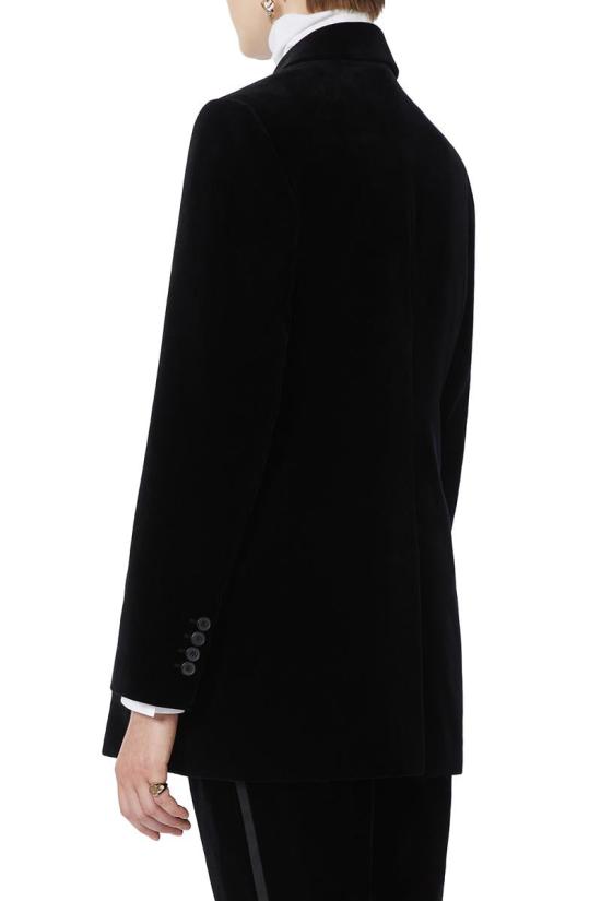 25FW 막스마라 벨벳 더블 브레스터드 블레이저  2521046181600007 Black - MAX MARA