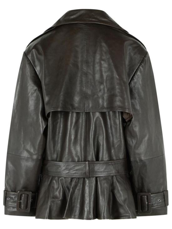 26SS 로테이트 바이 크리스텐슨 가죽 자켓 1158171667 BROWN - ROTATE BY BIRGERCHRISTENSEN