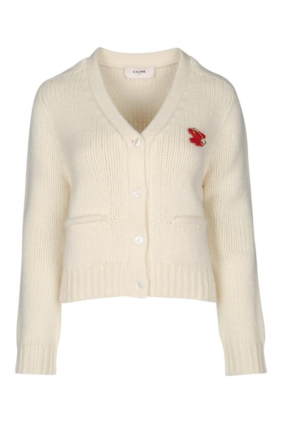 25FW 셀린느 가디건 RY0KM0899 01OW OFFWHITE