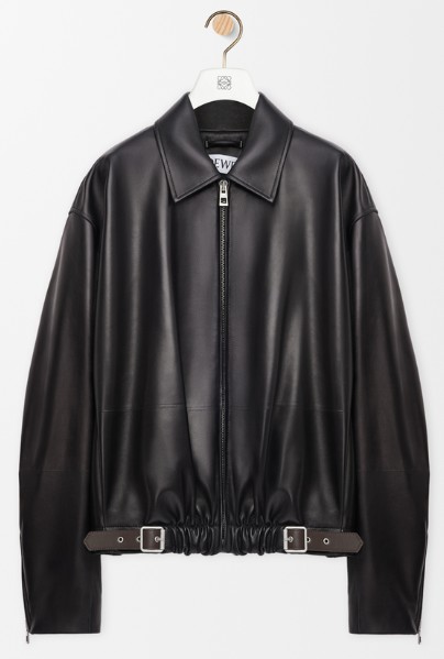 25FW 로에베 가죽 자켓 H526Y34L93 1100 BLACK