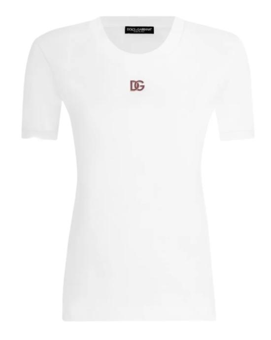 25FW 돌체앤가바나 탑 F8U08ZGDDAV W0800 BIANCO OTTICO