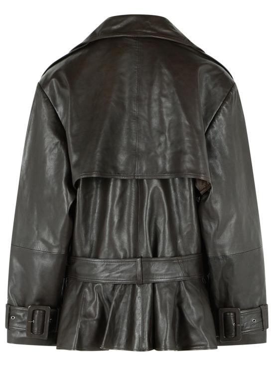 26SS 로테이트 가죽 자켓 1158171667 Brown - ROTATE