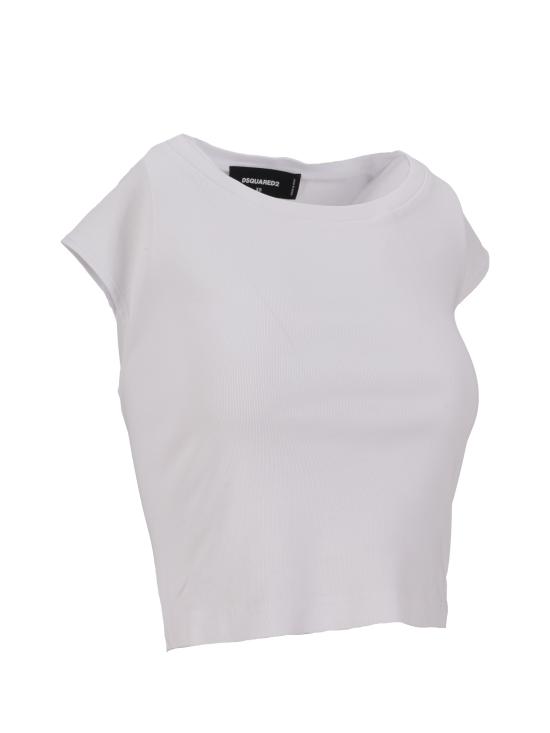 25FW 디스퀘어드2 반팔 티셔츠 S75GD0483D20021 100 WHITE - DSQUARED2