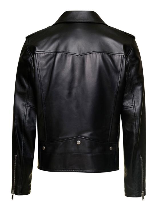26FW 생로랑 램스킨 클래식 모터사이클 자켓 484284Y5YA21000 Black - SAINT LAURENT