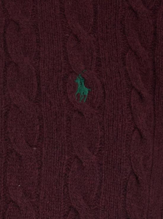 26SS 폴로 랄프로렌 포니 자수 케이블 니트 점퍼  710876766007 Bordeaux - POLO RALPH LAUREN