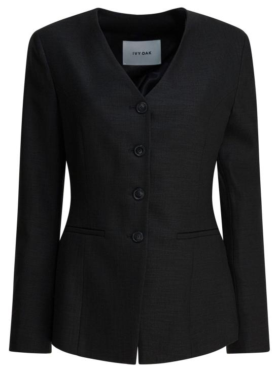 25FW 아이비앤오크 코트 IO119127 JUNIPERBK999 BLACK