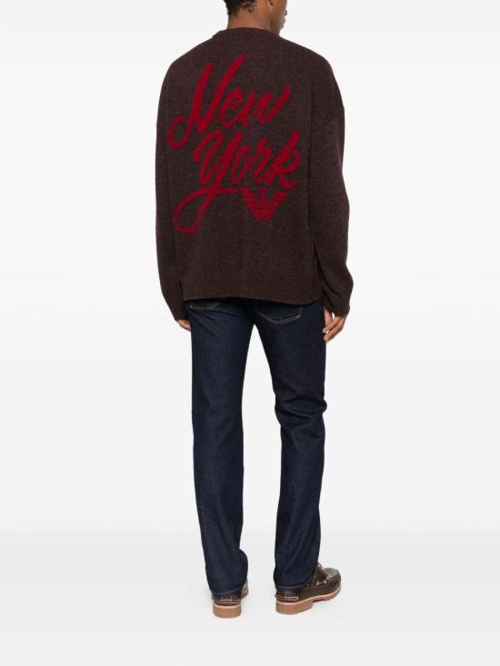 25FW 엠포리오 아르마니 긴팔 티셔츠 EM002497AF16998 U6279 BROWN - EMPORIO ARMANI