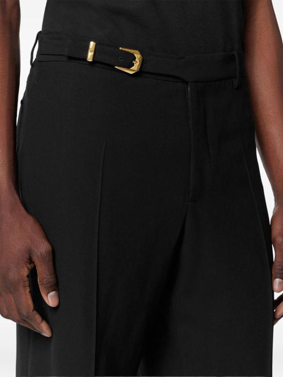 25FW 베르사체 스트레이트 팬츠 10202221A14993 1B000 BLACK - VERSACE